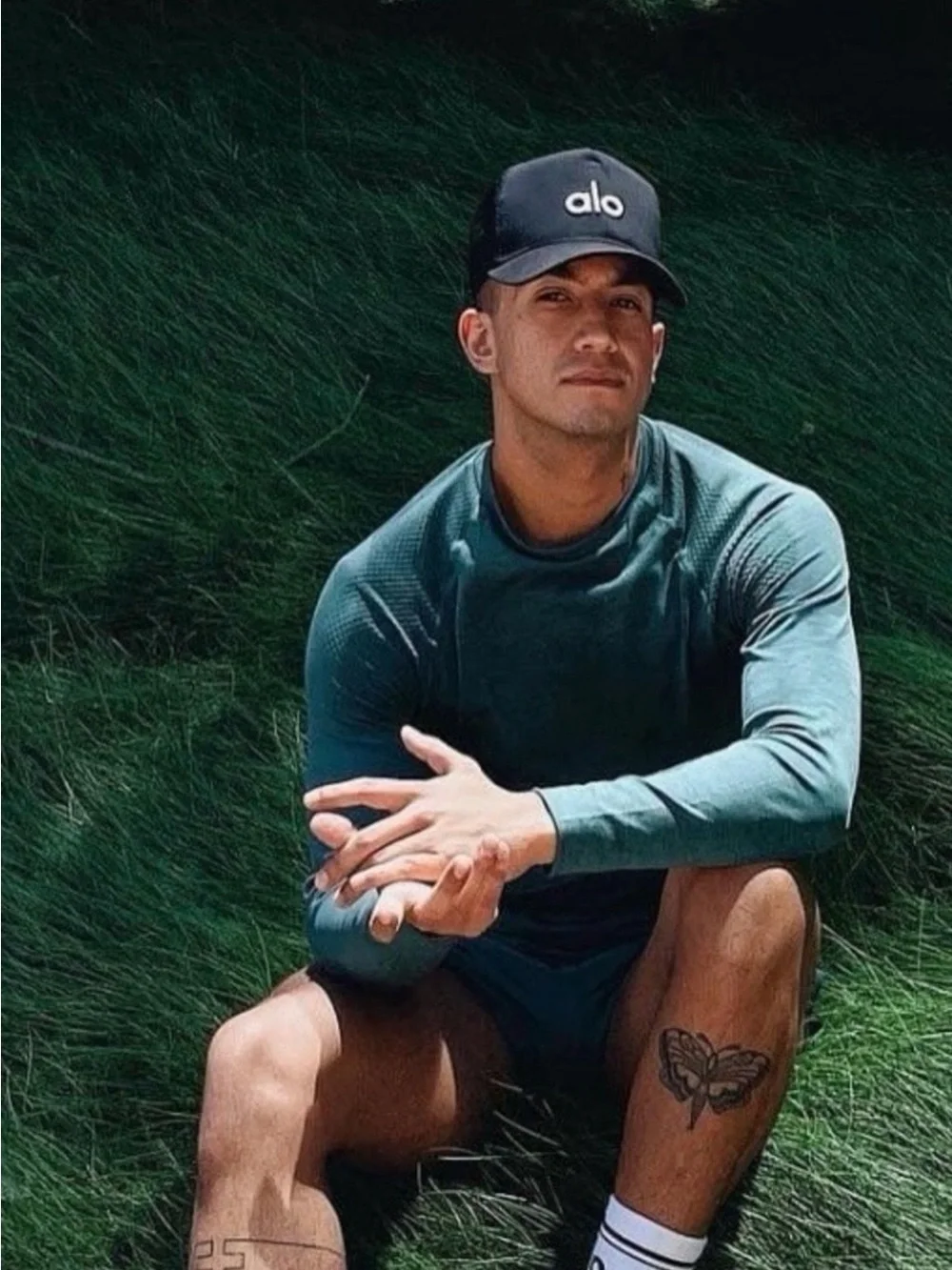 ALO Yoga Black Logo Baseball Cap